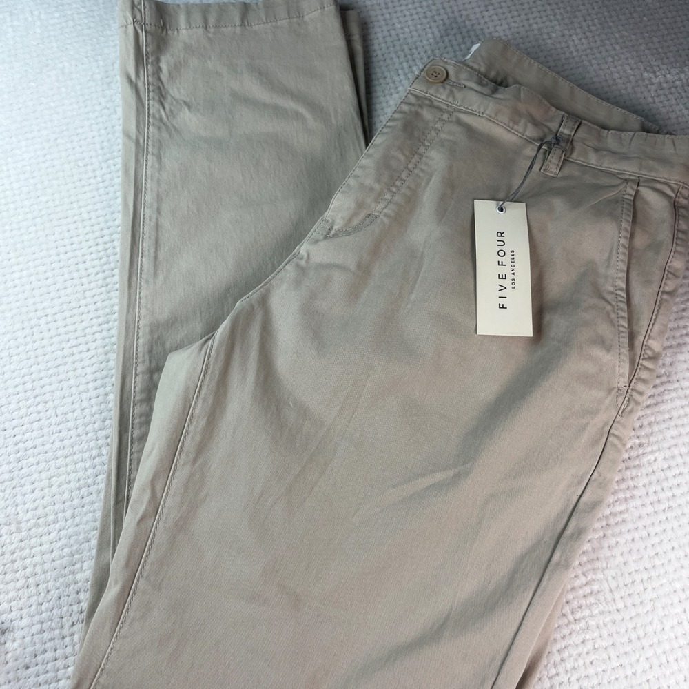 Five Four Los‎ Angeles Mens Straight Leg Khaki Tan Chino Pants Size 36 NEW